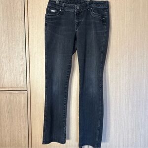 Kuhl Dnzer Denim Jean Pants size 12R Charcoal Black Gray